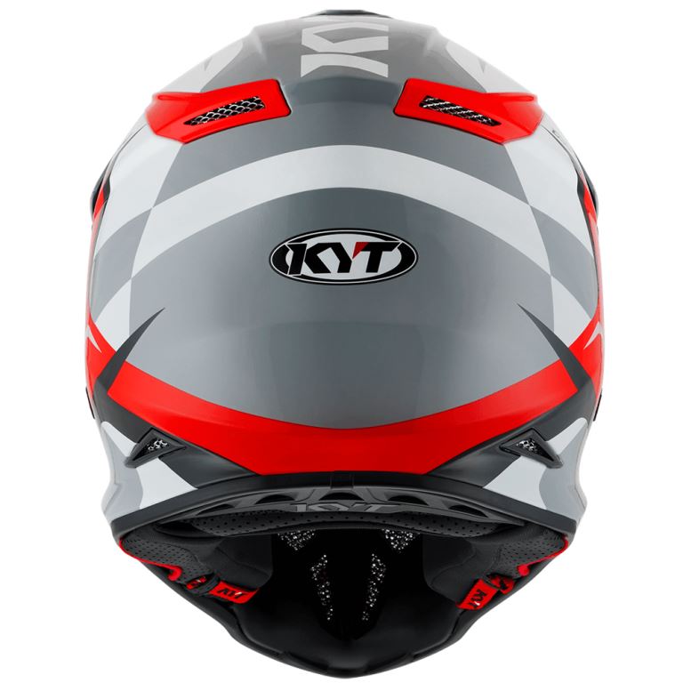 KYT Off Road - Skyhawk Glowing White/Red - Off Road Helmet