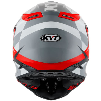 KYT Off Road - Skyhawk Glowing White/Red - Off Road Helmet
