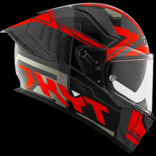 KYT R2R Pro Octane Gloss Helmet-Black/Red