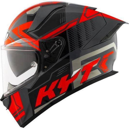 KYT R2R Pro Helmet Octane Gloss Black Red