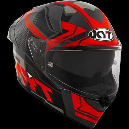 KYT R2R Pro Octane Gloss Helmet-Black/Red