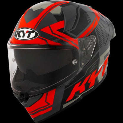 KYT R2R Pro Octane Gloss Helmet-Black/Red