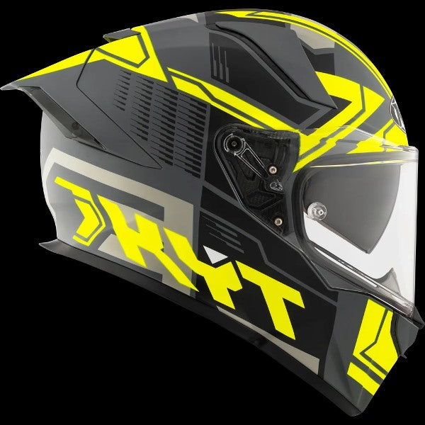 KYT R2R Pro Octane Matt Black Yellow Helmet