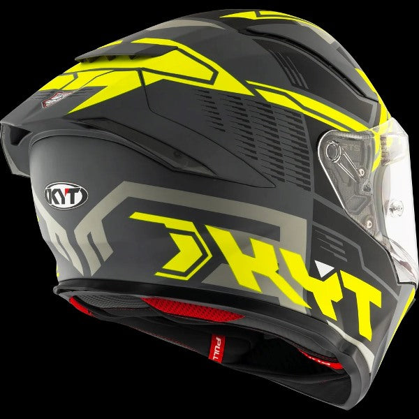 KYT R2R Pro Octane Matt-Black/Yellow Helmet