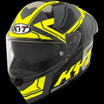 KYT R2R Pro Octane Matt-Black/Yellow Helmet