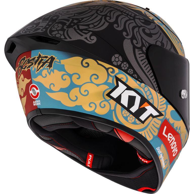 KYT Racing KX-1 RACE GP - Bastianini Idn Rep 2023 With Sponsor Matt - Full Face Helmet