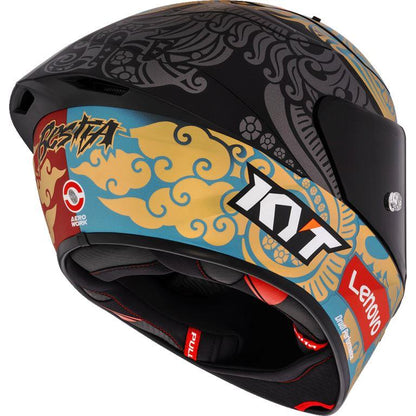 KYT Racing KX-1 RACE GP - Bastianini Idn Rep 2023 With Sponsor Matt - Full Face Helmet