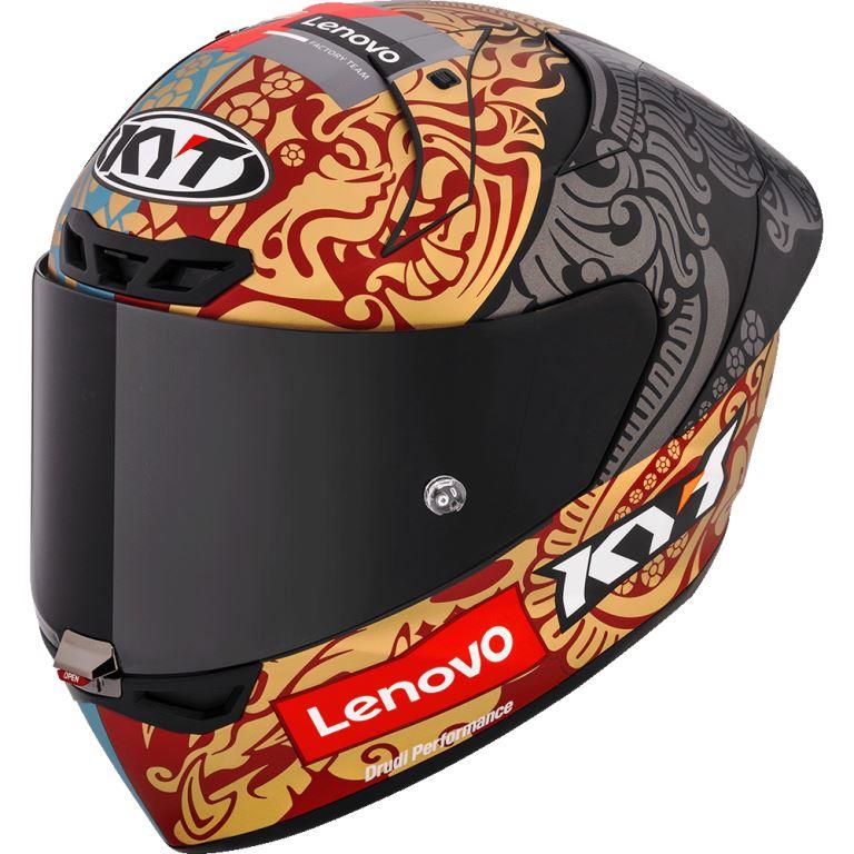 KYT Racing KX-1 RACE GP - Bastianini Idn Rep 2023 With Sponsor Matt - Full Face Helmet