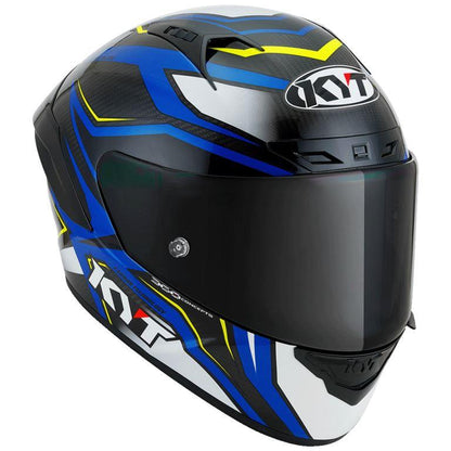 KYT Racing - NZ-Race Carbon Stride Blue White - Full Face Helmet