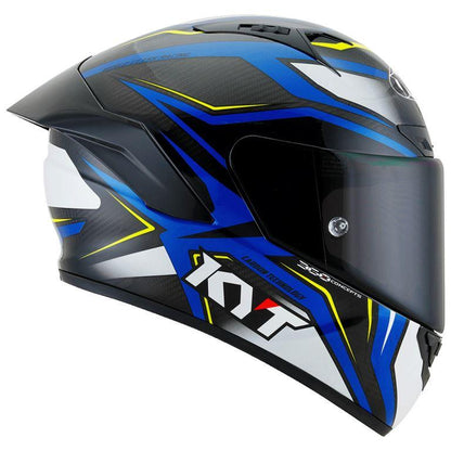 KYT Racing - NZ-Race Carbon Stride Blue White - Full Face Helmet