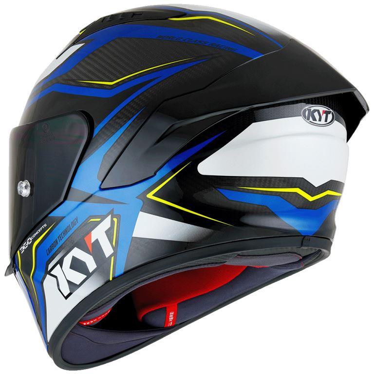 KYT Racing - NZ-Race Carbon Stride Blue White - Full Face Helmet