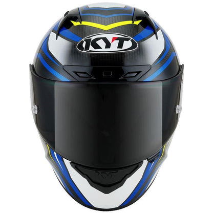 KYT Racing - NZ-Race Carbon Stride Blue White - Full Face Helmet