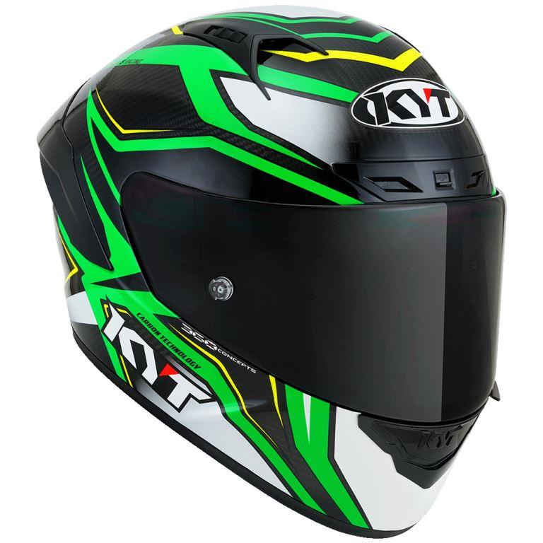 KYT Racing - NZ-Race Carbon Stride Green Fluo - Full Face Helmet