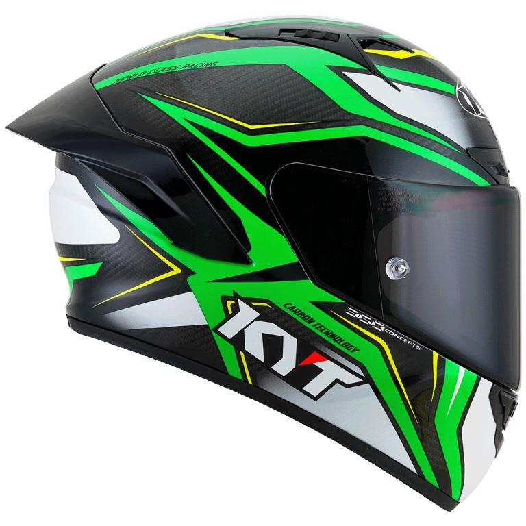 KYT Racing - NZ-Race Carbon Stride Green Fluo - Full Face Helmet
