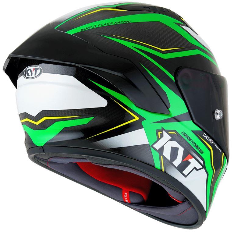 KYT Racing - NZ-Race Carbon Stride Green Fluo - Full Face Helmet