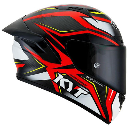 KYT Racing - NZ-Race Carbon Stride Red White - Full Face Helmet