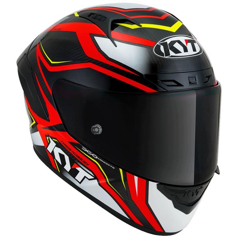 KYT Racing - NZ-Race Carbon Stride Red White - Full Face Helmet