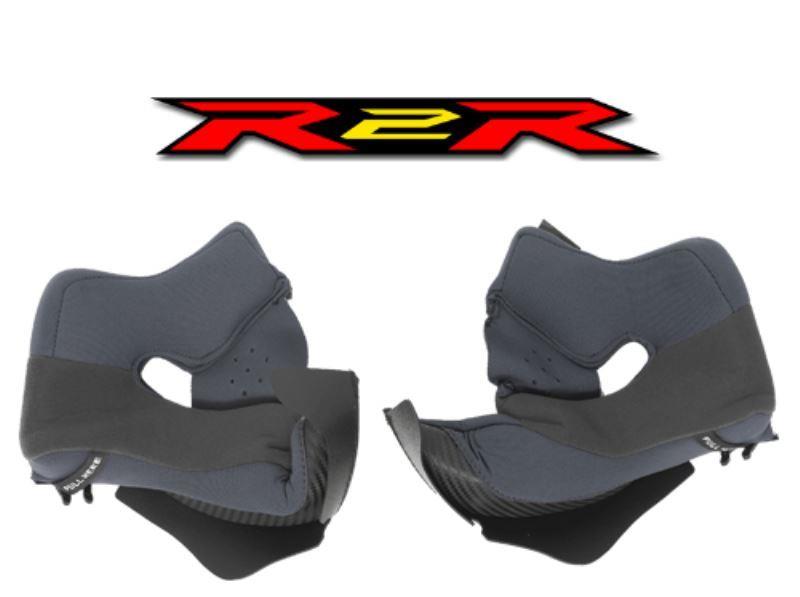 KYT Spare Cheek Pads Set For R2R Pro Helmets-medium