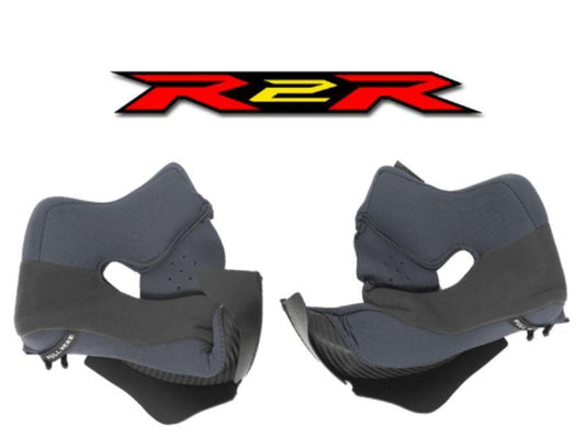 KYT Spare Cheek Pads Set For R2R Pro Helmets-medium