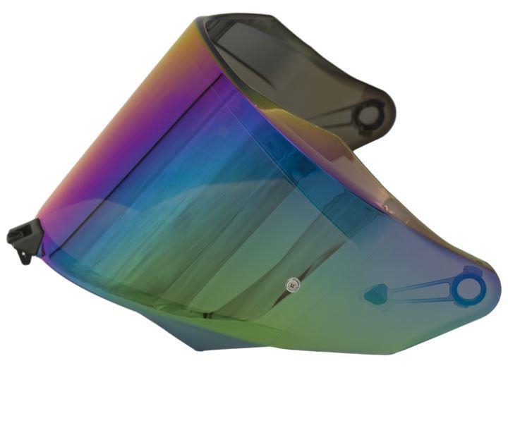 KYT Spare Visor for KYT TT REVO Helmets - Iridium Rainbow