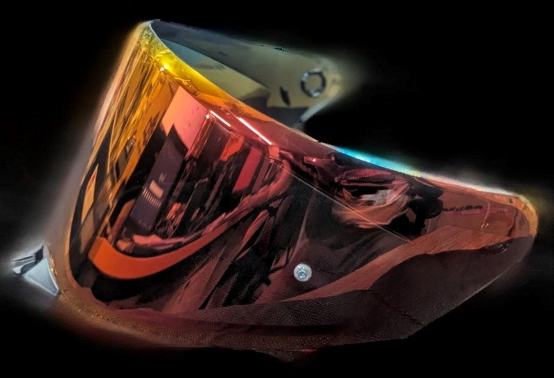 KYT Spare Visor for KYT TT REVO Helmets - Iridium Red