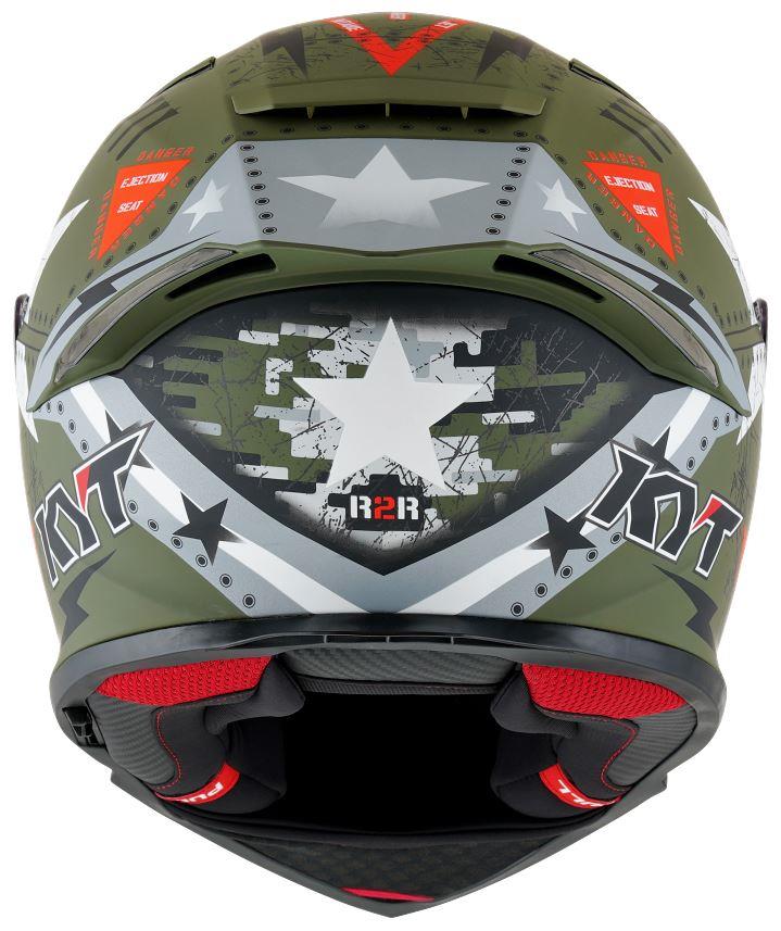 KYT Sport Touring - R2R PRO Assault Matt Green Army - Full Face Helmet