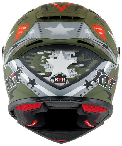 KYT Sport Touring - R2R PRO Assault Matt Green Army - Full Face Helmet