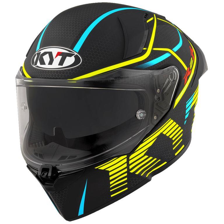 KYT Sport Touring - R2R PRO Concept Matt Black Yellow - Full Face Helmet