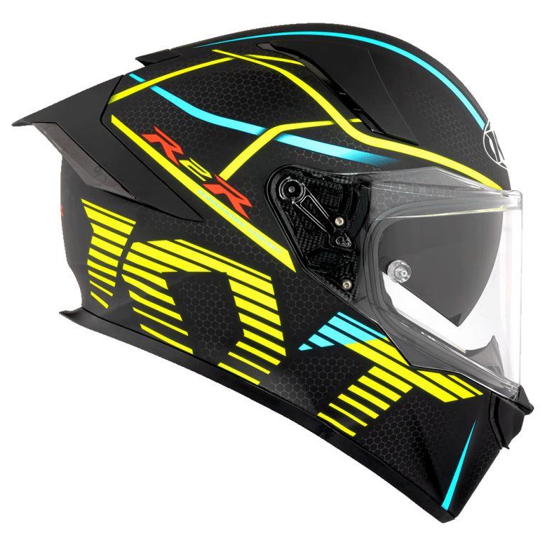 KYT Sport Touring - R2R PRO Concept Matt Black Yellow - Full Face Helmet