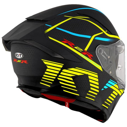 KYT Sport Touring - R2R PRO Concept Matt Black Yellow - Full Face Helmet