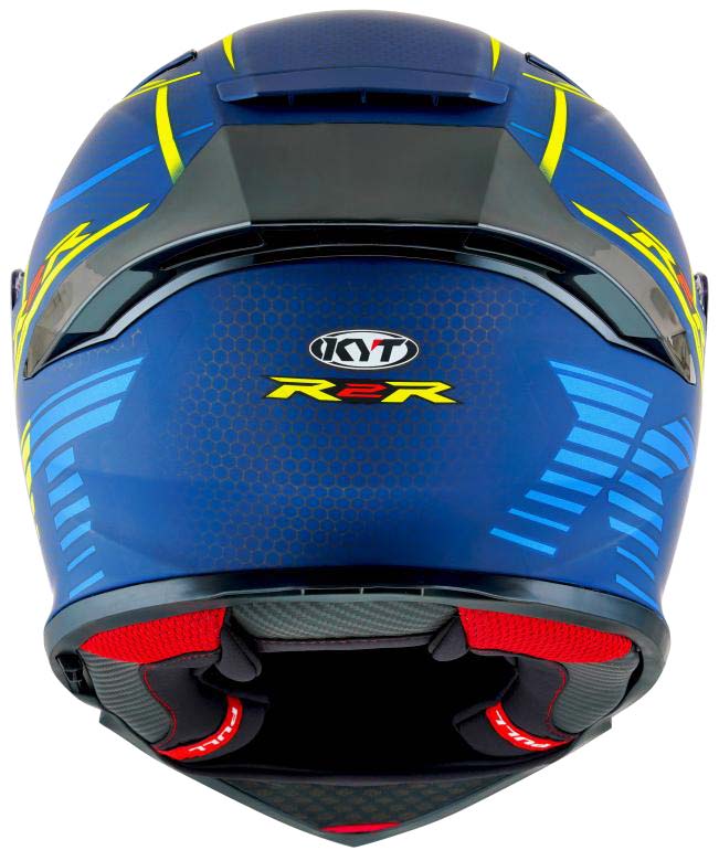 KYT Sport Touring - R2R PRO Concept Matt Blue Yellow - Full Face Helmet