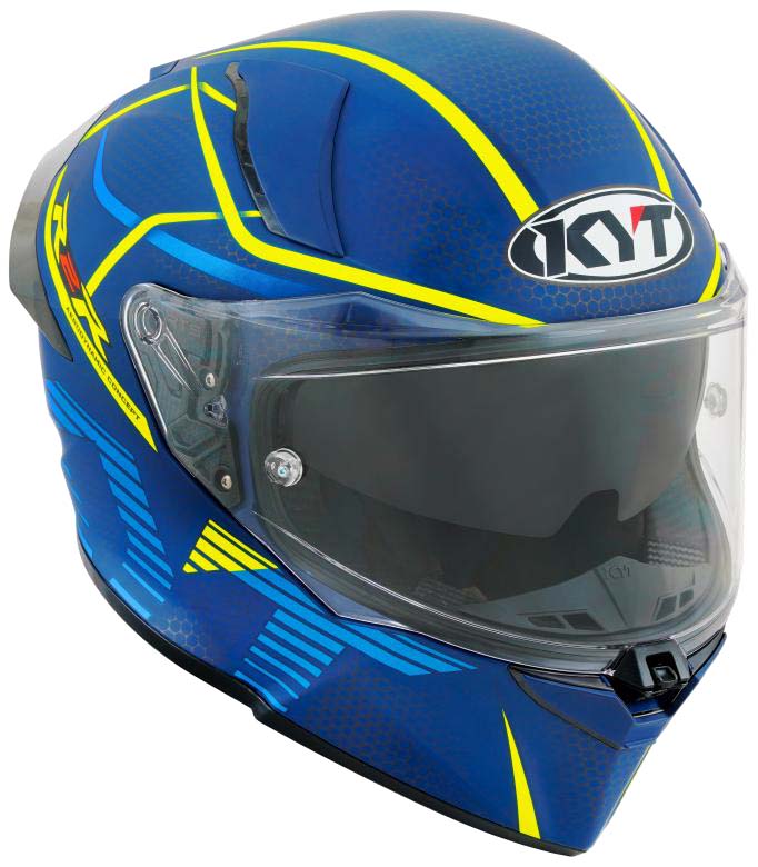 KYT Sport Touring - R2R PRO Concept Matt Blue Yellow - Full Face Helmet