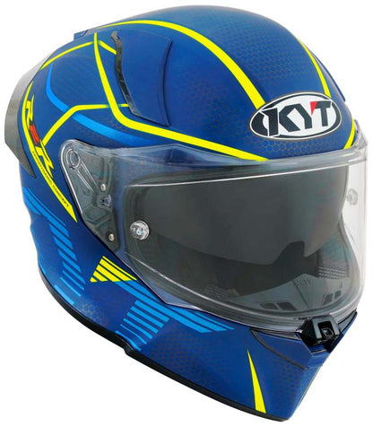 KYT Sport Touring - R2R PRO Concept Matt Blue Yellow - Full Face Helmet