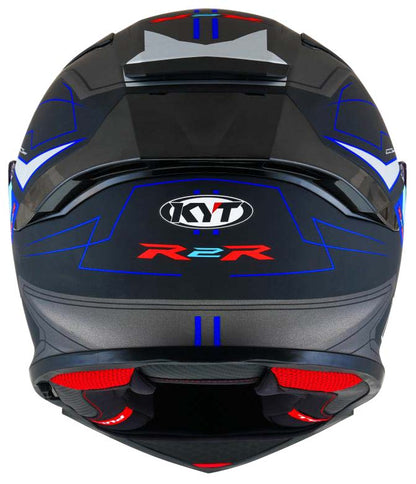 KYT Sport Touring - R2R PRO Led Matt Black Blue - Full Face Helmet
