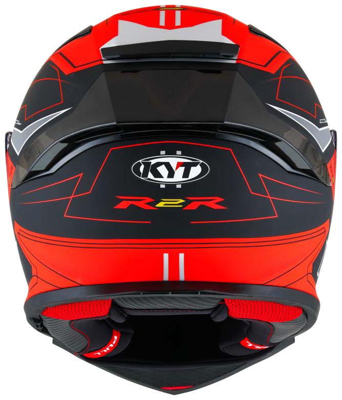 KYT Sport Touring - R2R PRO Led Matt Black Red - Full Face Helmet