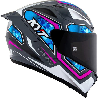 KYT Sport Touring - Striker #01 Grl Grey Blue - Full Face Helmet