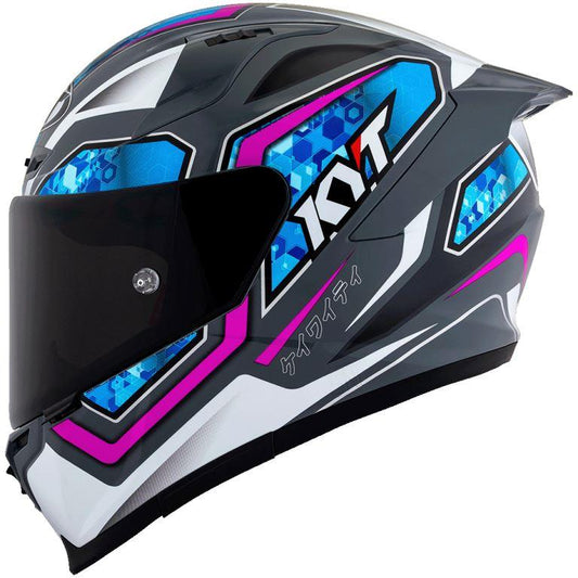KYT Sport Touring - Striker #01 Grl Grey Blue - Full Face Helmet