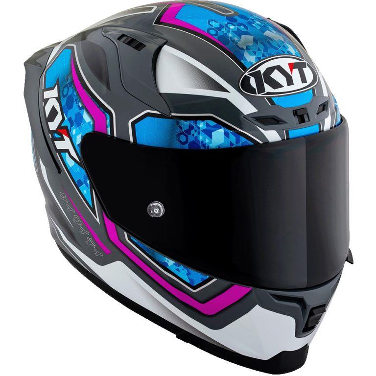 KYT Sport Touring - Striker #01 Grl Grey Blue - Full Face Helmet