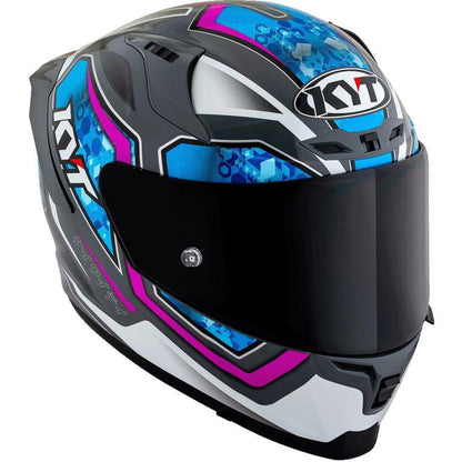 KYT Sport Touring - Striker #01 Grl Grey Blue - Full Face Helmet