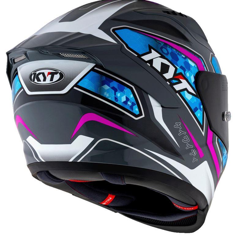 KYT Sport Touring - Striker #01 Grl Grey Blue - Full Face Helmet