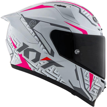 KYT Sport Touring - Striker #02 Asphalt Grey Fuxia - Full Face Helmet