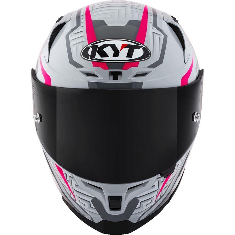 KYT Sport Touring - Striker #02 Asphalt Grey Fuxia - Full Face Helmet