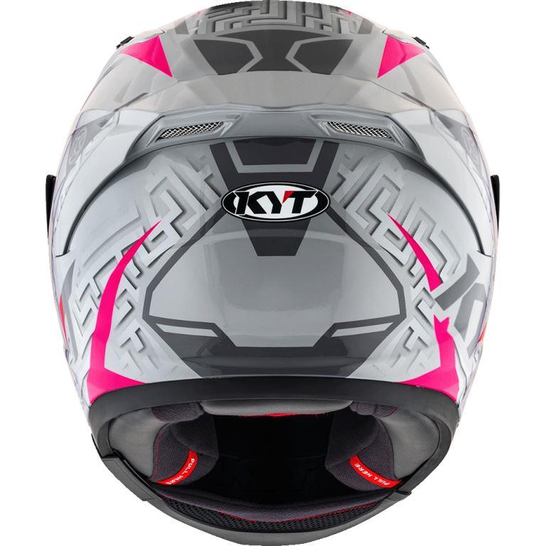 KYT Sport Touring - Striker #02 Asphalt Grey Fuxia - Full Face Helmet