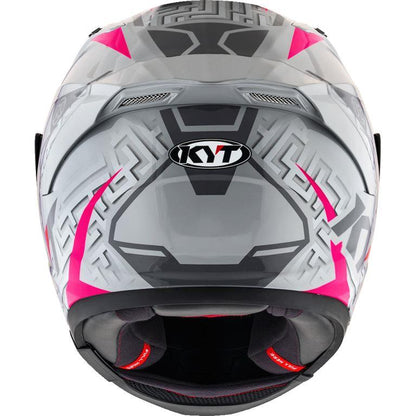 KYT Sport Touring - Striker #02 Asphalt Grey Fuxia - Full Face Helmet