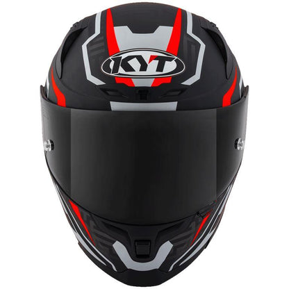 KYT Sport Touring - Striker #02 Matt Black Red - Full Face Helmet