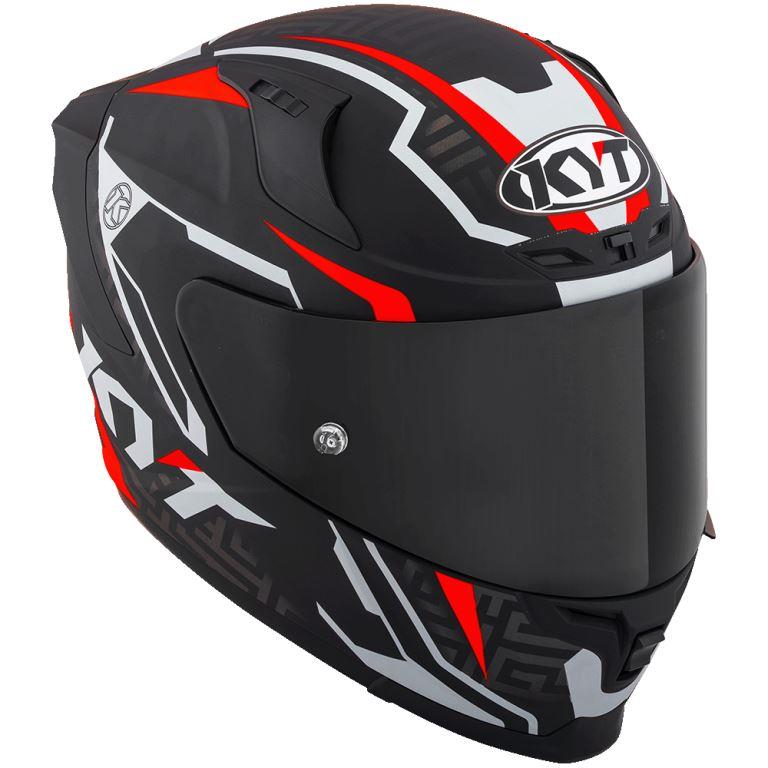 KYT Sport Touring - Striker #02 Matt Black Red - Full Face Helmet