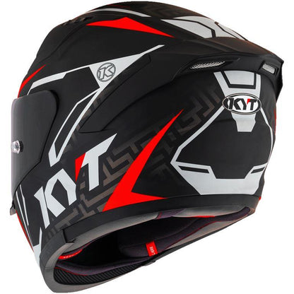 KYT Sport Touring - Striker #02 Matt Black Red - Full Face Helmet