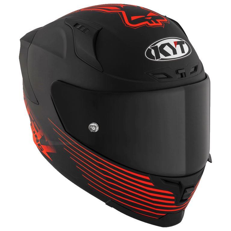KYT Sport Touring - Striker AF37 Livery Matt Black Red - Full Face Helmet