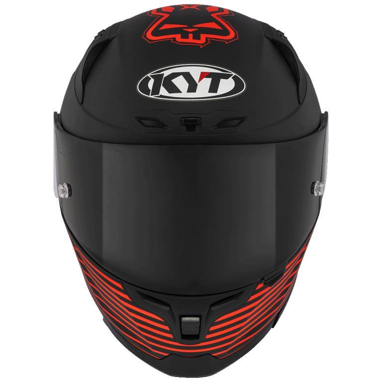 KYT Sport Touring - Striker AF37 Livery Matt Black Red - Full Face Helmet
