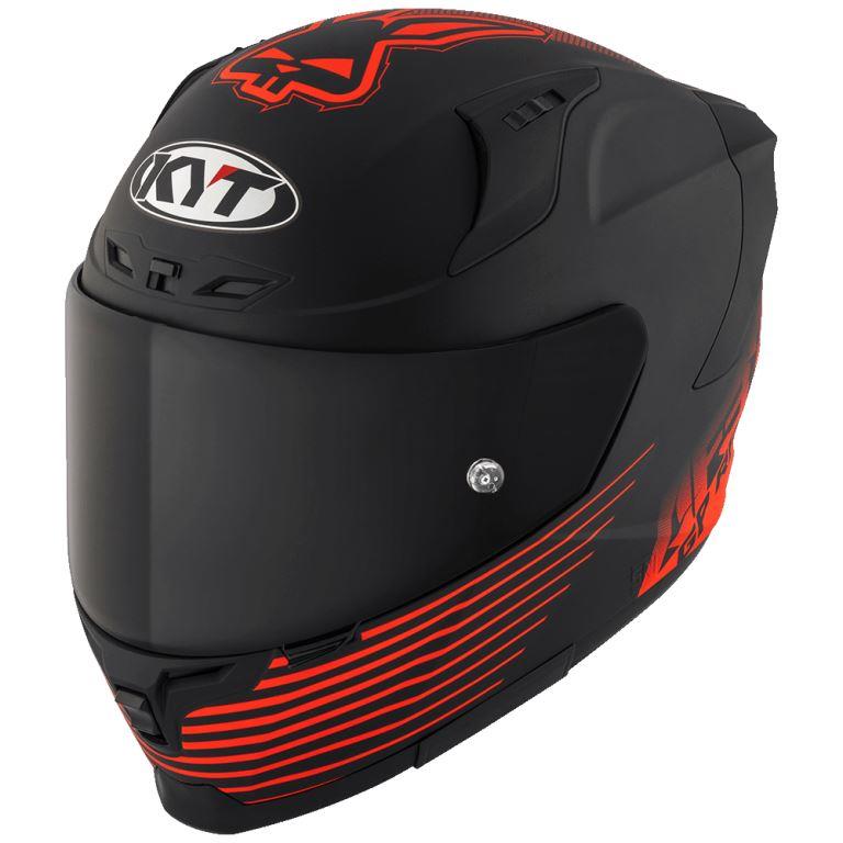 KYT Sport Touring - Striker AF37 Livery Matt Black Red - Full Face Helmet